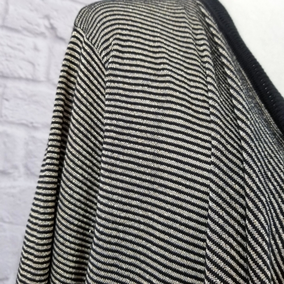 Calvin Klein gold black striped cascading open front cardigan NWOT size 2X - Picture 6 of 9